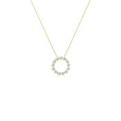 9ct. Yellow Gold Pearl Ring Necklace image