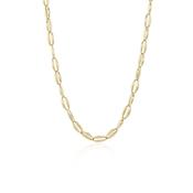 Yellow Gold Oval Link Necklace image