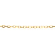 9ct. Yellow Gold Cut Trace Chain - 45cm