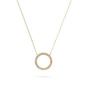 Bronzallure Golden CZ Ring Necklace image