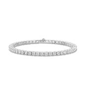 Bronzallure White CZ Tennis Bracelet - 18cm image