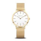 Bering Classic Mesh Watch | Gold &amp; White image