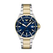 Emporio Armani World Explorer Watch - Two-Tone Blue