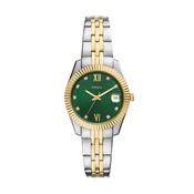 Fossil Scarlette Watch - Two-Tone &amp; Green