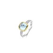 Ti Sento Zirconia Cushion Ring - Light Blue 56/O.5 image