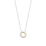Ti Sento Contrast Two-Tone CZ Necklace image