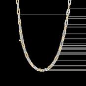 Ti Sento Two-Tone Closed Forever Chain Necklace image
