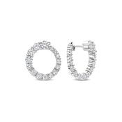 Ti Sento Twisted CZ Hoop Earrings image
