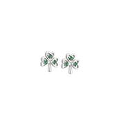 Silver Shamrock Stud Earrings image