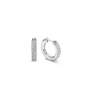 Ti Sento Stardust CZ Hoop Earrings - 18mm image