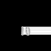 Ti Sento Oval CZ Hoop Earrings - 11mm image