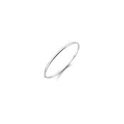 White Gold Oval Bangle image