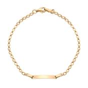 9ct. Yellow Gold Engraveable ID Chain Bracelet image