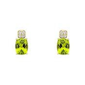 Peridot Drop Stud Earrings image