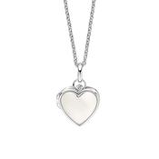 D for Diamond Mother-of-Pearl Locket image