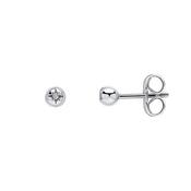 D for Diamond Spherical Starburst Diamond Stud Earrings image