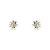D for Diamond Daisy Stud Earrings image