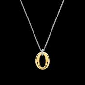 Ti Sento Gold Oval Pendant Necklace image