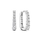 Ti Sento Oval CZ Hoop Earrings image