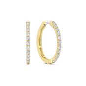 Ti Sento CZ Hoop Earrings - Gold 21mm image