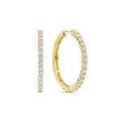 Ti Sento CZ Hoop Earrings - Gold 25mm image