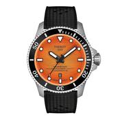 Tissot Seastar 2000 Automatic Watch - Orange &amp; Black image