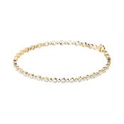 Bronzallure Golden Tennis Bracelet image