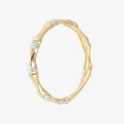 9ct. Yellow Gold Bamboo Ring - 54/N