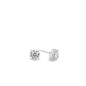 Ti Sento Silver &amp; CZ Stud Earrings - 6mm image