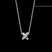Ti Sento Silver &amp; CZ X Necklace image