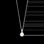 Ti Sento Yellow Gold Pearl Pendant Necklace image
