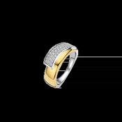 Ti Sento Two-Tone Twisted Zirconia Ring image