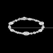 Ti Sento Silver Oval Zirconia Bracelet image