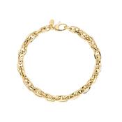 9ct. Yellow Gold Square Rope Twist Bracelet