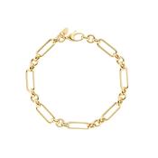 9ct. Yellow Gold Oval &amp; Round Link Bracelet
