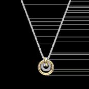 Ti Sento Two-Tone Crossover Circles Necklace image