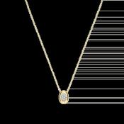 Ti Sento Gold Oval Sparkle Necklace image