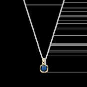 Ti Sento Blue Cushion Penant Necklace image