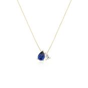 Dual Pear Stone Necklace