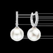 Ti Sento Icon CZ &amp; Pearl Hoop Earrings image