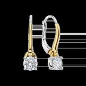 Ti Sento Classic Gold Square Zirconia Hoop Earrings image