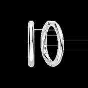 Ti Sento Classic Silver Hoop Earrings - 25mm image