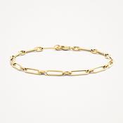 Blush Alternating Link Gold Bracelet