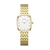 Bering Classic Rectangular Link Watch - Gold