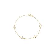 Gold Clover Chain Bracelet image