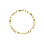 Yellow Gold Coffee Bean Link Bracelet image