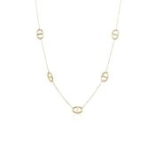 Yellow Gold Marina Link Chain Necklace