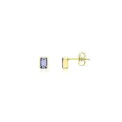 Yellow Gold &amp; Tanzanite Earrings