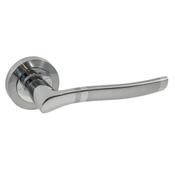 Satin Brass Door Handles Venice - BPM SUPPLIES