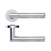 Zoo Hardware ZPZ170 Silver Lever on Rose Door Handle set image